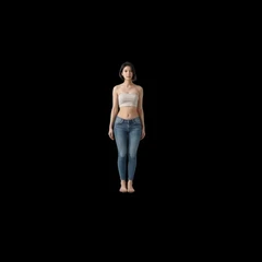 Woman in jeans