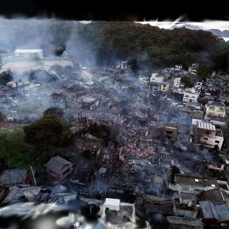 大分市佐賀関の被災状況