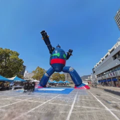 兵庫県神戸市長田区 鉄人28号のモニュメント　Tetsujin 28-go Monument in Nagata Ward, Kobe City, Hyogo Prefecture