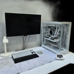 White Gaming Setup