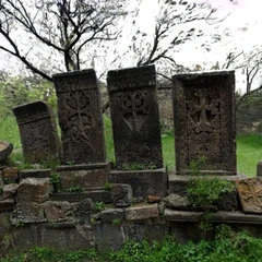 Khachkar set - Bjni Church in Armenia