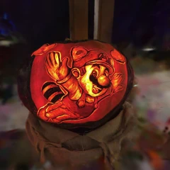 Mario Pumpkin @ "Carved", Descanso Gardens - La Cañada Flintridge, CA