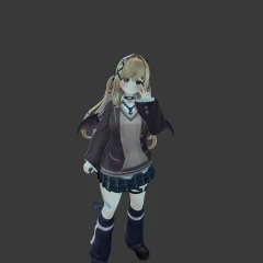 ゆめか Yumeka / オリジナル3Dモデル　V1.0.1 VRChat Booth Avatar 250k