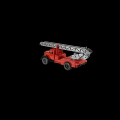 Toy fire truck model