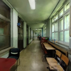 부여여자고등학교 1학년동 2층 복도