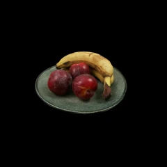 Plums and bananas