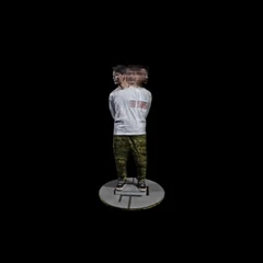 Fullbody 3Dscan iris - 3D Gaussian splatting slow shutter sample1 [3M splats]