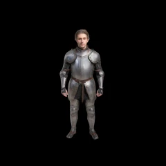 Man in plate armor