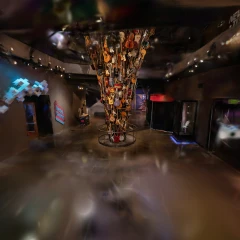 Mopop Guitar Tornado Sculpture "IF VI WAS IX" (Spirula version 02)