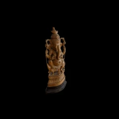 Wooden Ganesha Statue