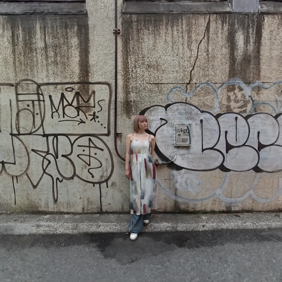 Fig at Yurakucho underpass — spray paint