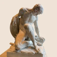 Pierre Julien, Gladiateur mourant, marbre, 1779, Paris, musée du Louvre