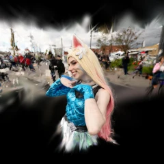 cat girl at comic-con
