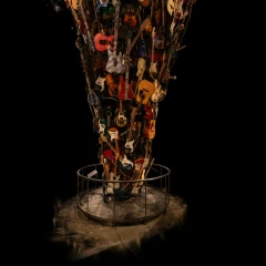 Mopop Guitar Tornado Sculpture "IF IF VI WAS IX" (RS to LF version)
