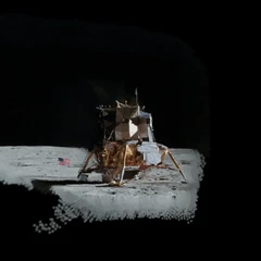 Apollo 14 Lunar Module (LM) on The Moon