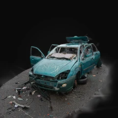 Greencar wreck