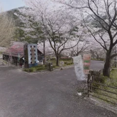 大原湖キャンプ場 ：ゲートから管理棟付近