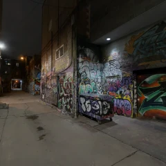 Toronto Graffiti Alley Night