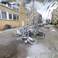 Bunch of Bikes - Snowy Amsterdam