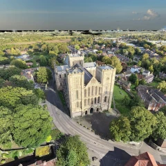 Multi-Route Drone Aerial Dataset Medieval Cathedral 3DGS Model  - Reconstructed with Seeget3D