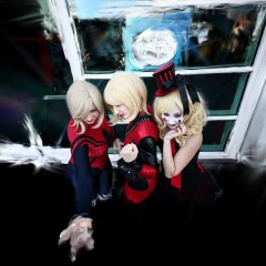 black and red trio