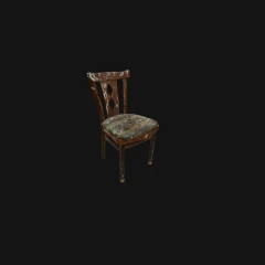 Paint-stained chair