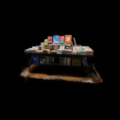 Book display scene（Generated by Aholo）