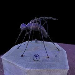 Mosquito Monument in Usinsk, Russia