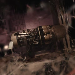 Rolls-Royce Avon jet engine in Kelham Island museum