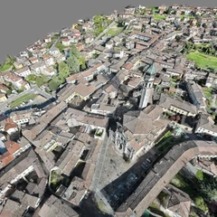 Gandino-Bergamo. Area delle mura