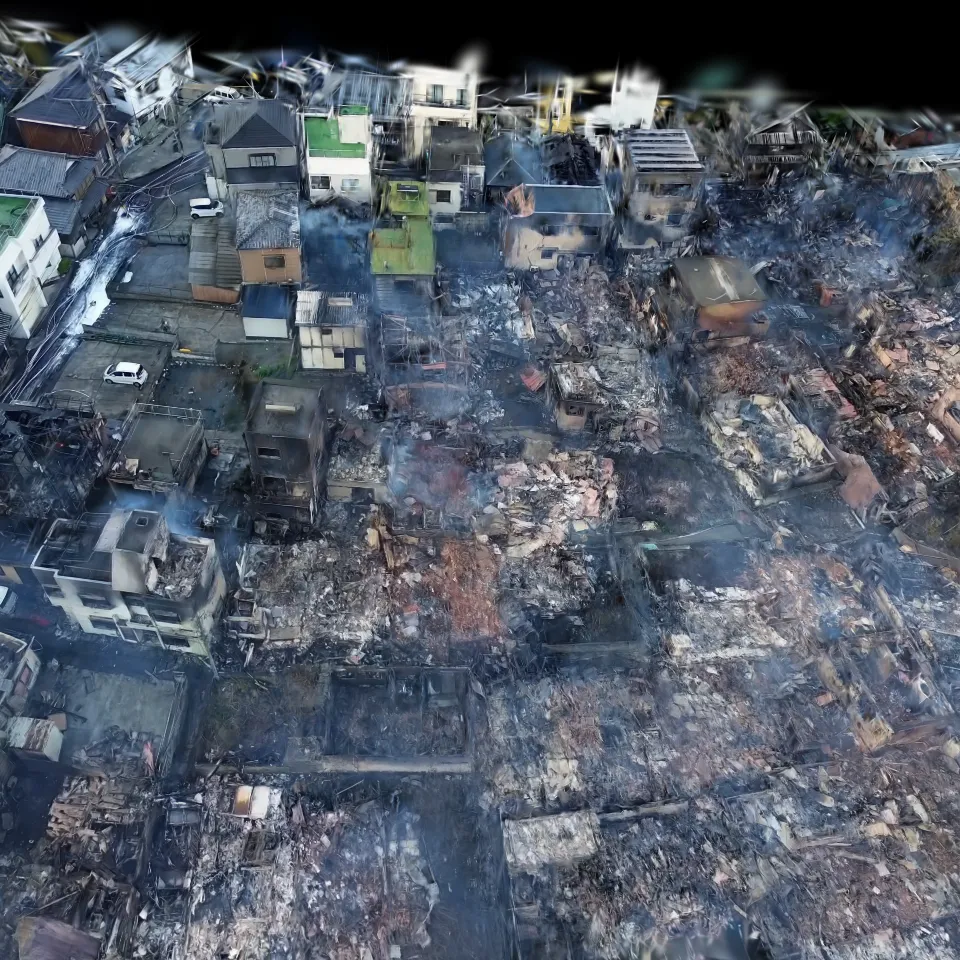 大分市佐賀関の被災状況