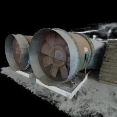 Heavy-Duty Industrial Ventilation Fan Units (Raw Scan)
