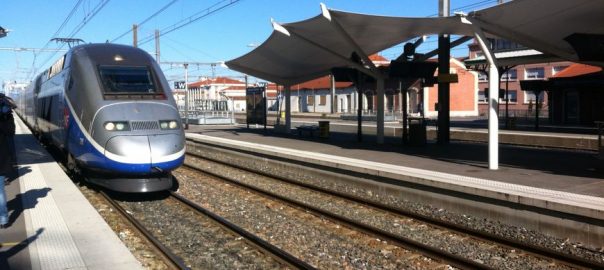 TGV a l'estació de Perpiny