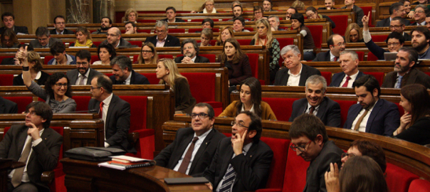 El ple del Parlament de Catalunya, en una imatge d'arxiu