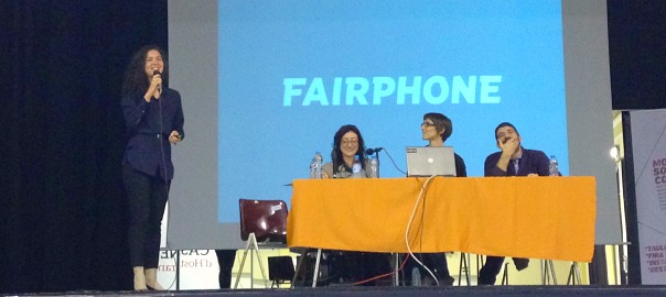 Presentació del Fairphone al Mobile Social Congress 2016.
