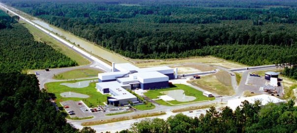 En la imatge, l’interferòmetre LIGO a Livingston, Louisiana. N’hi ha un altre igual a Hanford, Washington. / Ligo Laboratory