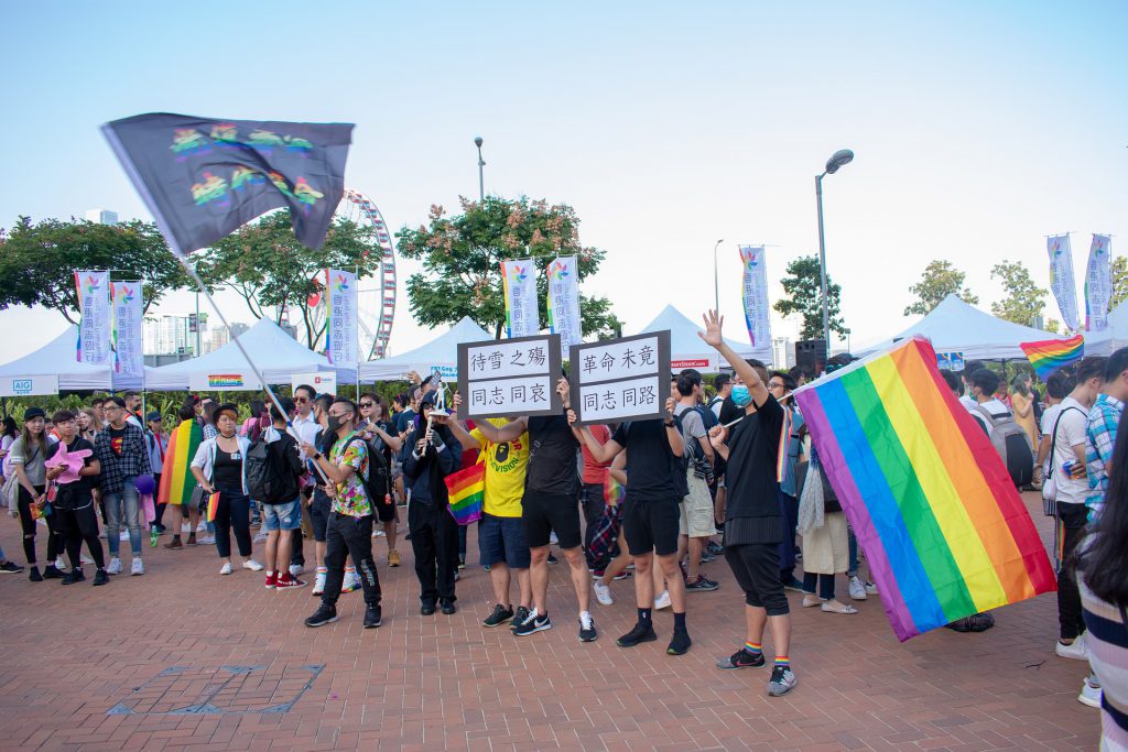 manifestacion por los derechos de las parejas LGTB