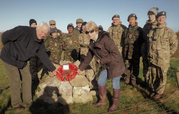 Lord Lt Owner And Cadets Planting Trees For Op Relect 2