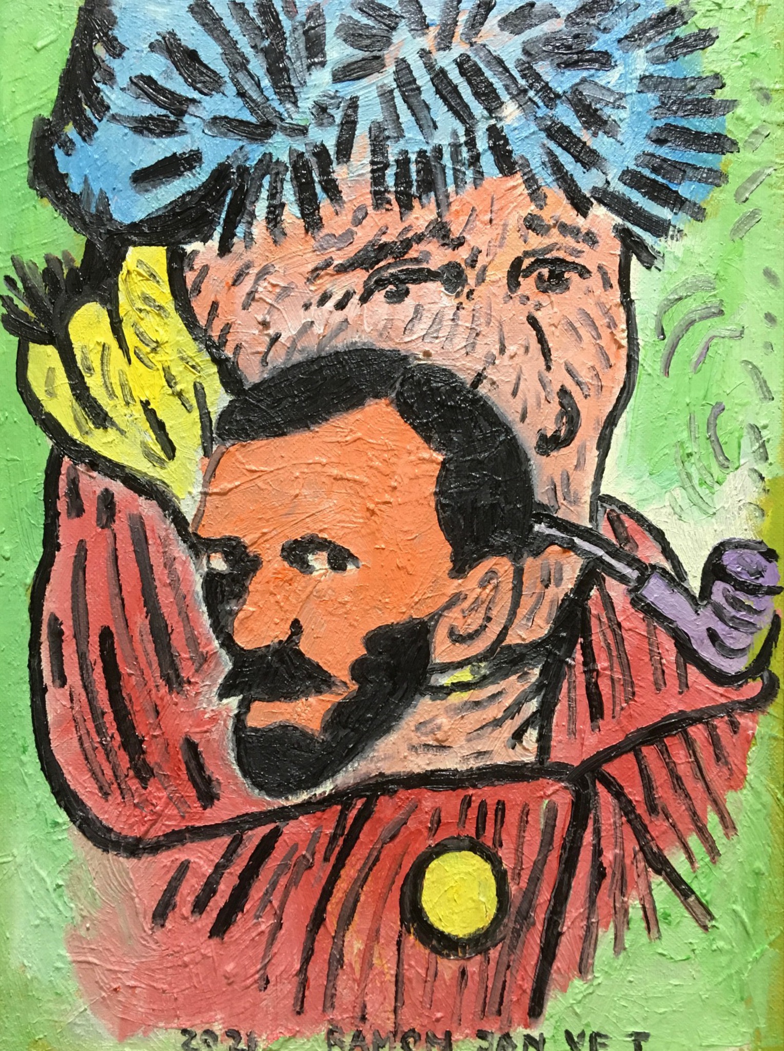exto.nl | Vincent van Gogh(verbonden oor en pijp) van Ramon Jan Vet