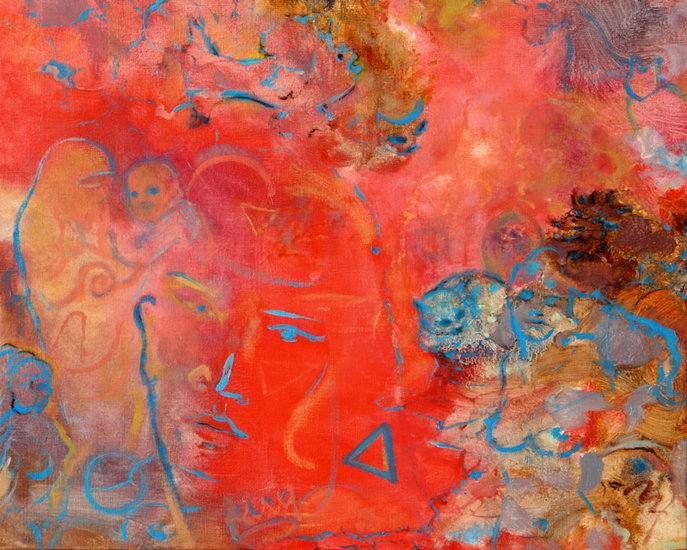 Rood/blauwe droom