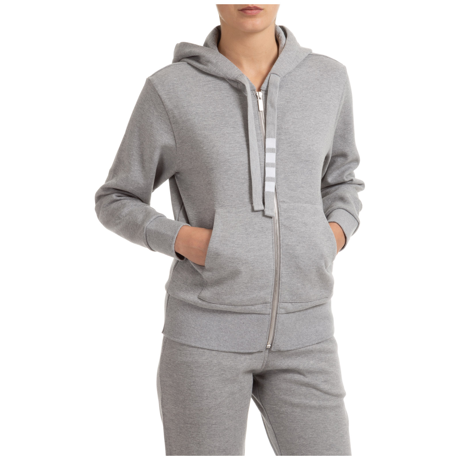 light grey women's sweatshirt