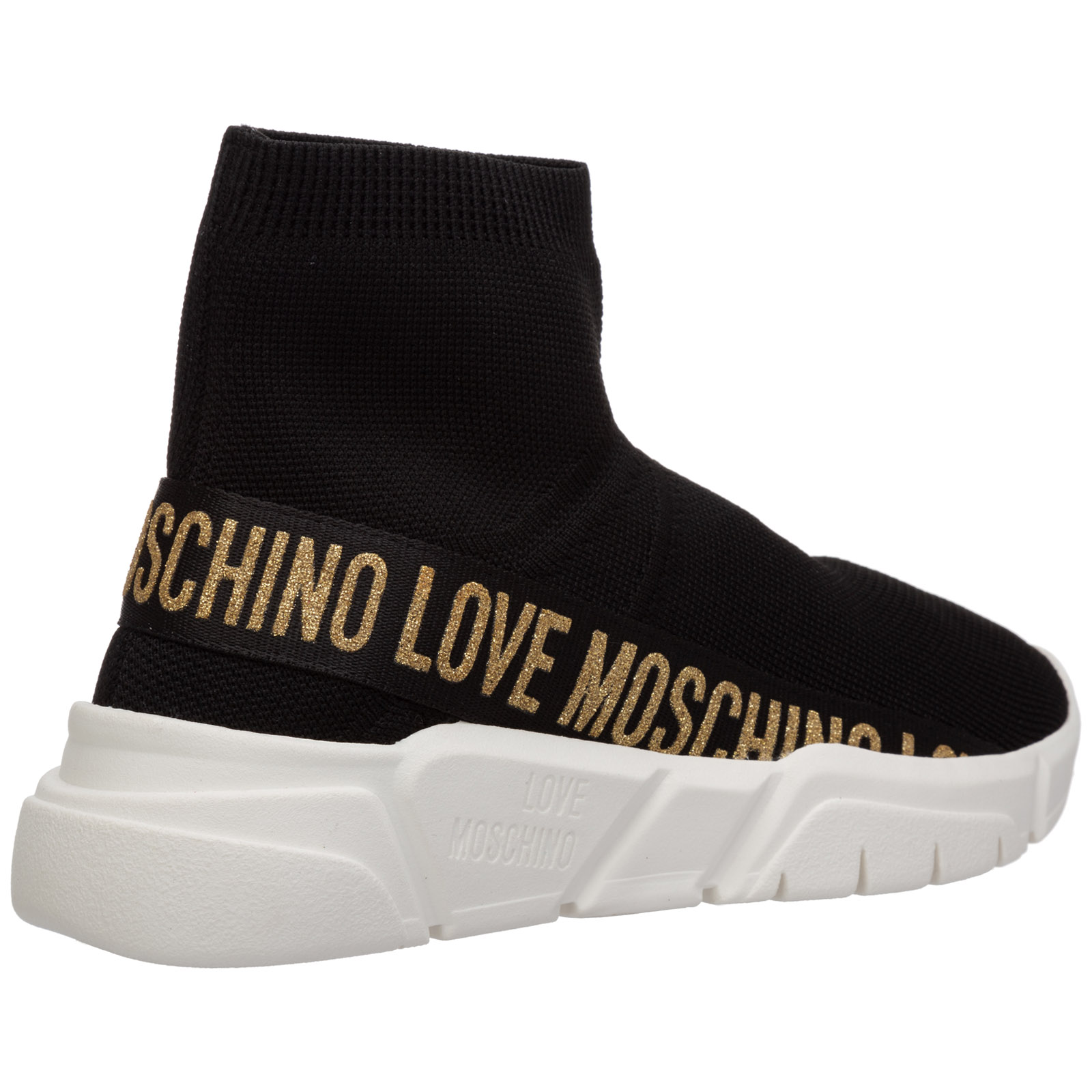 love moschino high top trainers