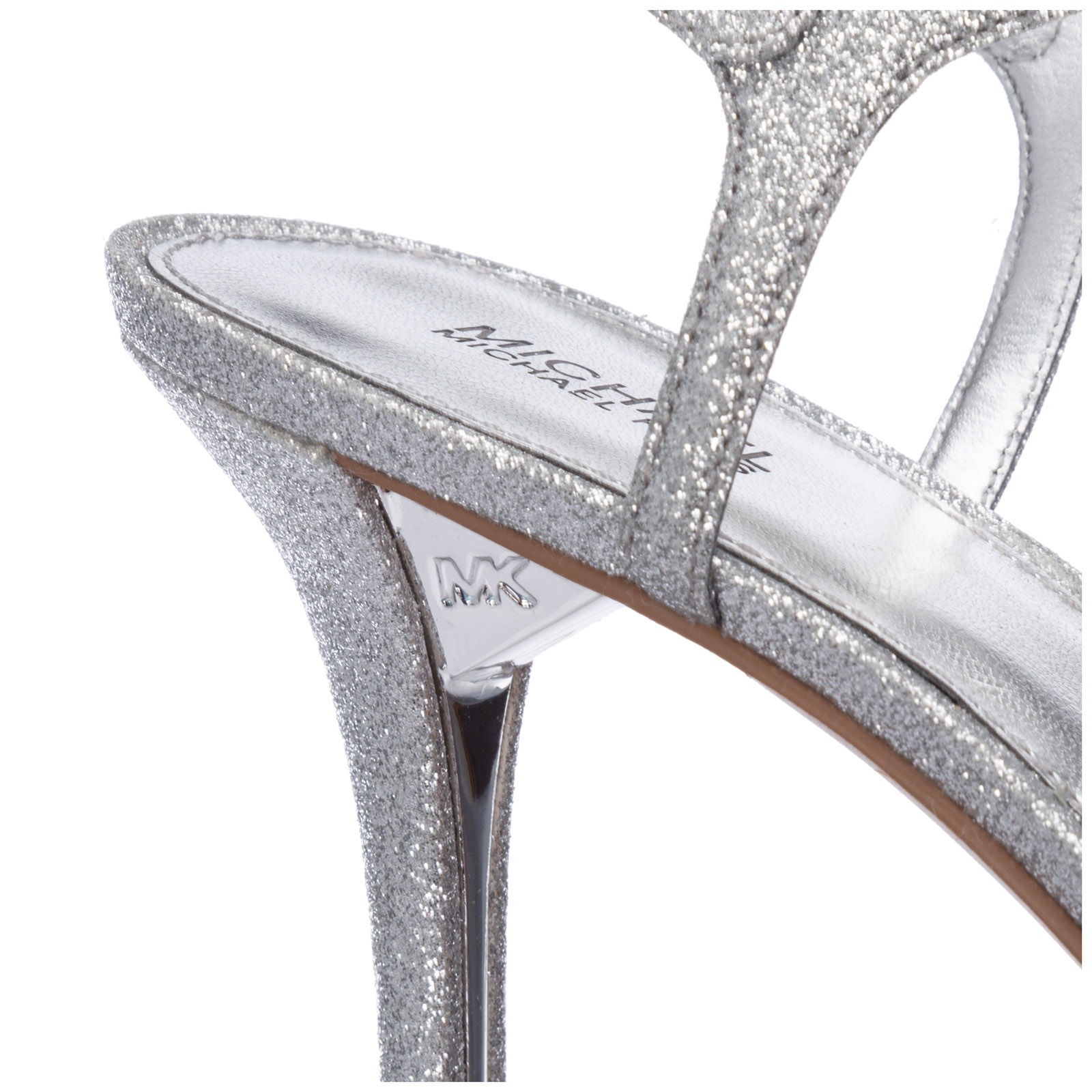michael kors silver heels