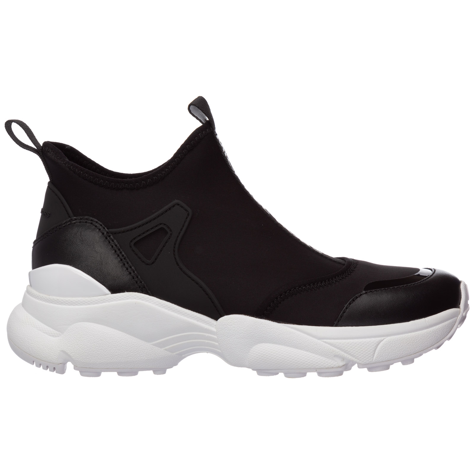 leather trainers black womens