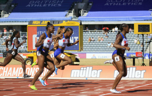 Dina Asher-Smith winning the 2018 British Championships. Photo: MV4R Photography
