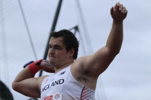 Scott Lincoln at the 2018 Manchester International. Photo: MV4R Photography. Shot put. England Athletics