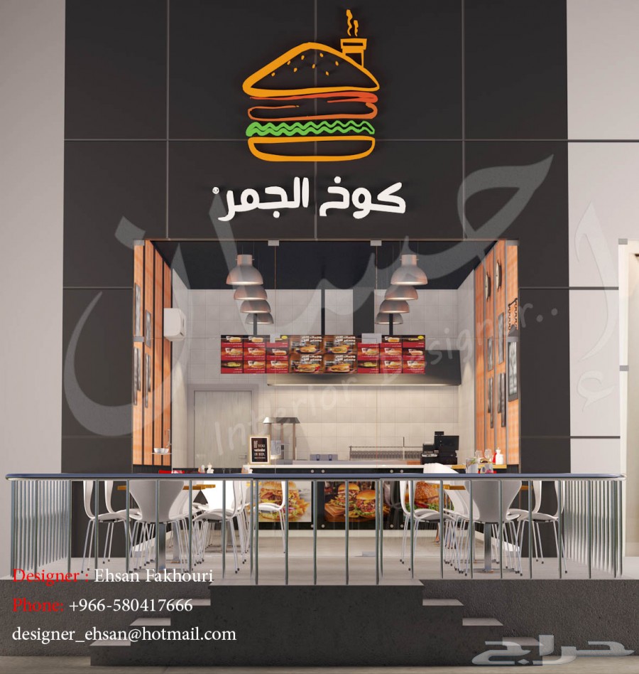 مصمم ديكور محلات تجارية _ واجهات فلل ومباني
