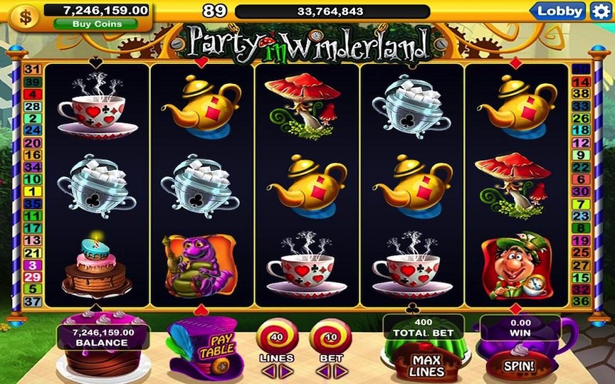 Slotomania game by mobile and computer game company Playtika