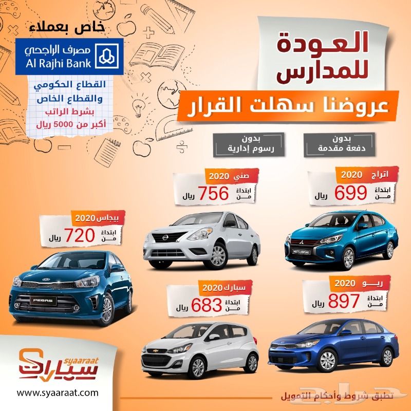 تمويل جميع انواع السيارات