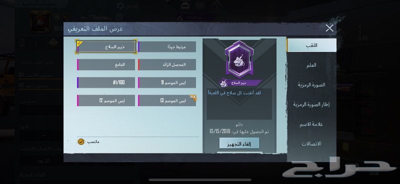 حساب ببجي فيس البنت ( تم البيع )